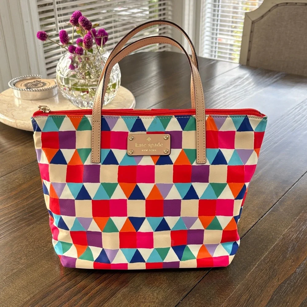 Kate Spade Multicolor Geometric Tote - Picture 1 of 7